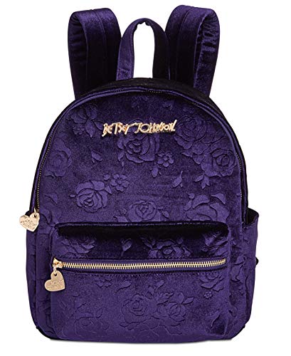 betsey johnson rose mini backpack Shop Betsey Johnson Small Rose Backpack Purpl – Luggage Factory