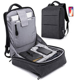 JUMO 17 inch Travel Laptop Backpack,Business Anti Theft Slim Durable Laptops Backpack USB