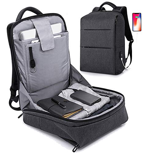 JUMO 17 inch Travel Laptop Backpack,Business Anti Theft Slim Durable Laptops Backpack USB