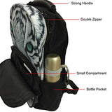 Bigcardesigns Women Ladies Backpack Floral Printed School Bag for Teen Girls