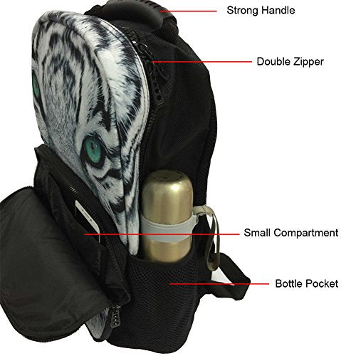Bigcardesigns Men Backpack Gorilla Printed School Bag for Boys Rucksack Knapsack
