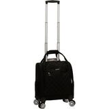 Rockland Melrose Wheeled Underseat Carry On Spinner, Black