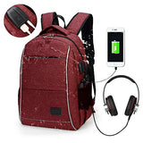 Laptop Backpack, WInblo 15.6 Inch College Backpack with USB Charging Port & Headphone Interface