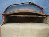Vintage Crafts Vintage Genuine Leather Laptop Briefcase Messenger Satchel Bag