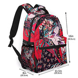Multi leisure backpack,Geisha Woman Girl China Japan Character Print, travel sports School bag for adult youth College Students