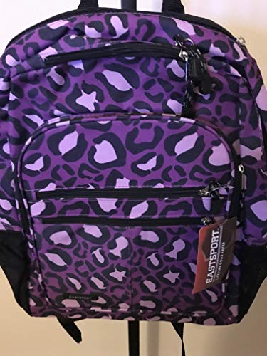 Eastsport Future Tech Backpack With Fully Padded Electronic Storage Pocket - Purple Leopard