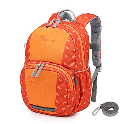 Mountaintop Kids Toddler Backpack,8.7 x 3.7 x 12.2 in (OrangeA)