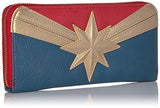 Loungefly Women's Captain Marvel Zip Around Wallet, Multi, One Size