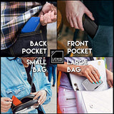 Lewis N. Clark Rfid Aluminum Wallet, Black, One Size