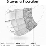 Premium Pack of 100 Single Use Disposable Face Mask, Effective Filtration, Soft on Skin, Bulk Pack 3-Ply Masks Facial Cover with Elastic Earloops For Home, Office, School, and Outdoors (100 Pack Blue)