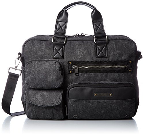 Diesel Men'S Superrgear Touch Gear Case Briefcase, Treated Black/Black