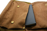 Smart ZZ Canvas Vintage Leather Backpack - Unisex Casual Travel Rucksack Satchel, Larger