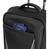 Perry Ellis Luggage Glenwood 2 Piece Set Expandable Suitcase With Spinner Wheels, Black