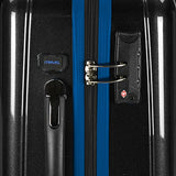 U.S. Traveler 22 Inch Usb Port Ez-Charge Carry-On Spinner, Black