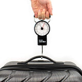 Miami CarryOn Mechanical Hanging Luggage Scale with a Built-in Tape Measure
