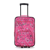 Rockland Luggage 2 Piece Set, Pink Bandana, Medium