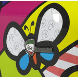 Mia Toro Italy M Butterflies Hardside Luggage 3 Piece Set, BTF, Multi-Colored