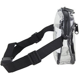 Fuel Fashion Clear Fanny Pack, Stadium Security Approved Belt Bag with Front Easy Access Pocket