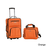 Rockland New Generation 2-Piece Lightweight Carry-On Softsided Luggage Set Charcoal