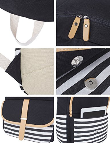 Leaper Canvas School Backpack for Girls Laptop Bag Travel Bag Bookbag  Daypack