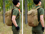 25L Military Daypack MOLLE Rucksack Gear Tactical Assault Casual Daypacks for Hunting (Black)