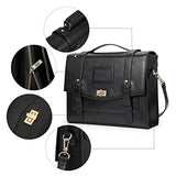 ECOSUSI Ladies Faux Leather Briefcase Shoulder Laptop Messenger Bags Satchel Bag Cambridge Backpack