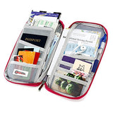 GEARONIC TM Travel Wallet Slim Organizer Security Theft Proof For Money Phone Documents Passport