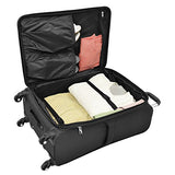 London Fog Knightsbridge 20" Expandable Spinner Carry-On, Black