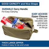 United States Marine Corps Canvas Shower Kit Travel Toiletry Bag Case in Olive & Black