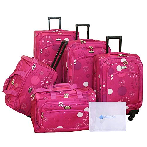 American Flyer Amato 6-Piece Spinner Set, Pink