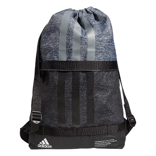 adidas Amplifier II Blocked Sackpack, Jersey Onix Grey/Black, One Size
