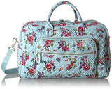Vera Bradley Iconic Compact Weekender Travel Bag, Signature Cotton, Water Bouquet