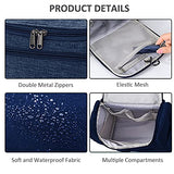 Toiletry Bag,AOVOLLY Hanging Travel Toiletry Bag for Women and Men, Water-resistant Cosmetic Travel Bags with Handle and Hook,Makeup Organizer for Toiletries, Cosmetics, Brushes, Bottle