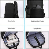 Waterproof 15" Laptop School Backpack Leisure Travel Backpack Student Bookbag Anti-theft Backpack Notebook Computer Backpack (Light Grey)