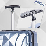 Merax Newest 2 Piece Luggage Set TSA Approved Luxurious Suitcase (Soft Blue)