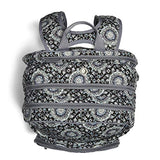 Vera Bradley Iconic XL Campus Backpack, Signature Cotton, Charcoal Medallion