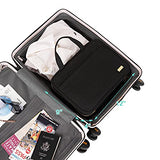 NISHEL Large Hanging Travel Toiletry Bag, Portable Makeup Organizer, Water Resistant Cosmetic Holder for Brushes Set, Full-Sized Shampoo, Conditioner, Accessories, Black