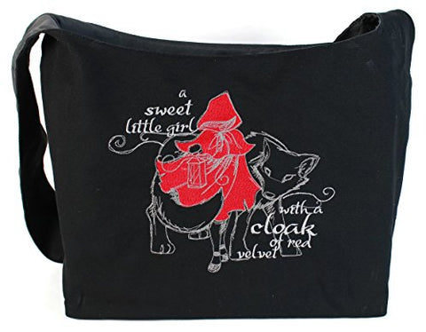 Dancing Participle Red Riding Hood Embroidered Sling Bag