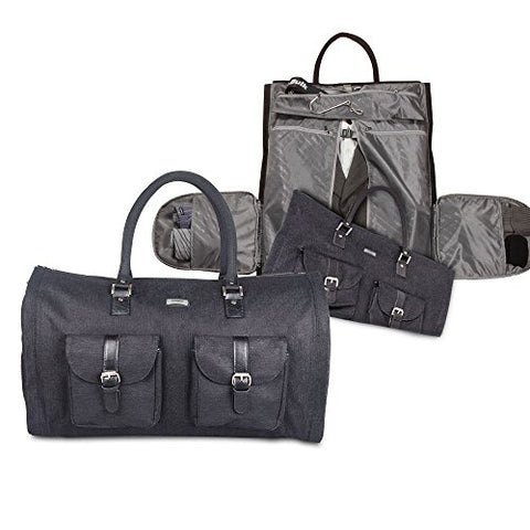 Two-In-One Convertible Travel Garment Bag Carry On Suit Bag, Easily Transforms Into A Sports Duffel