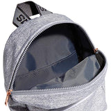 adidas Women's Linear 2 Mini Backpack Small Travel Bag, Jersey Grey/Rose Gold/Onix Grey, One Size