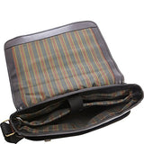 Mancini Double Compartment Briefcase for Laptop & Tablet (Black)