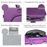 Spin 7 Case,2 in 1 Accurately Designed Protective PU Leather Cover + Portable Carrying Bag for 14" Acer Spin 7 SP714-51 Series Laptop,Purple