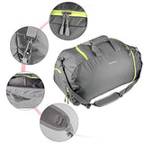 WATINC 50L 3-Way Travel Duffel Backpack Luggage Gym Sports Bag with Shoe Compartment(gray)