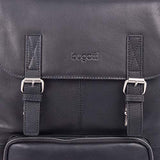 Bugatti Sartoria Top Grain Leather Backpack, Leather, Black
