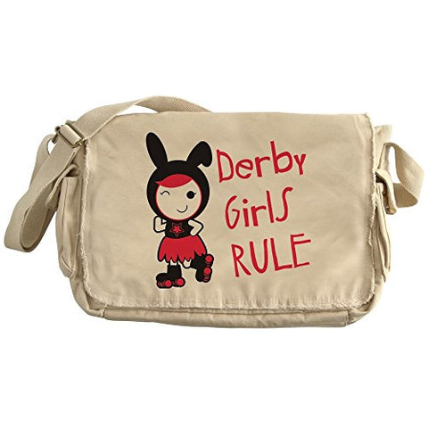Cafepress - Roller Derby - Derby Girls Rule - Unique Messenger Bag, Canvas Courier Bag