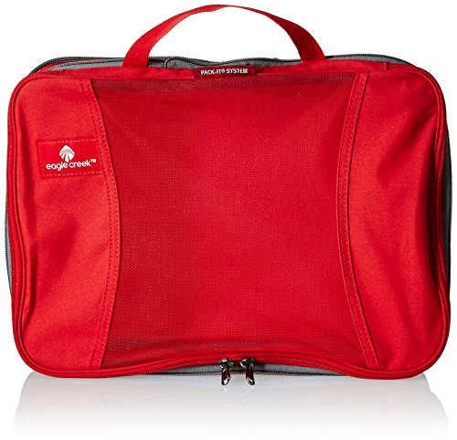 Eagle Creek Travel Gear Pack-it Compression Cube Set, Red Fire