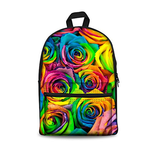 Youngerbaby Kids Xmas Gifts Colorful Flower Print Fashion Backpack For Teen Girls School Bag