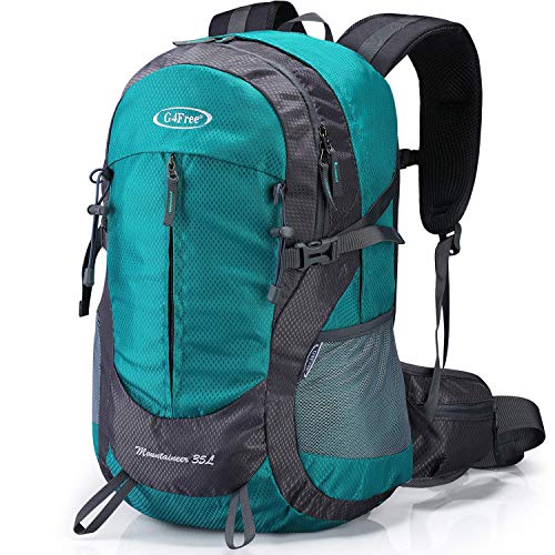 G4Free 35L Hiking Backpack Waterproof Travel Daypack for Outdoor Camping Trekking with Water