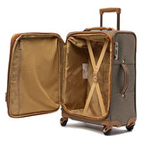 Hartmann 20 Inch Herringbone Luxe SS Carry On Spinner, Terracotta Herringbone