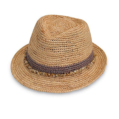 Wallaroo Women'S Tahiti Sun Hat - Fedora-Style Sun Hat, Taupe